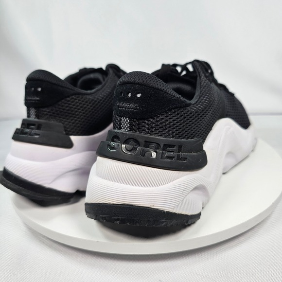 Sorel‎ Kinetic RNEGD Womens 9 Athletic Shoes Black White Mesh Sneakers - Picture 3 of 8